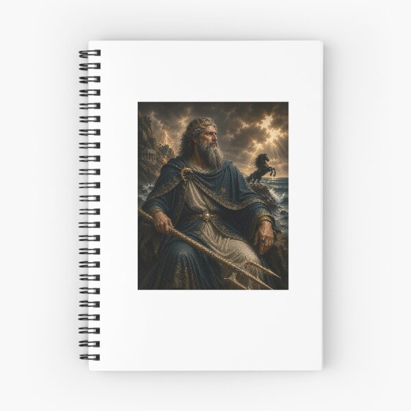 Item preview, Poseidon — God of the Sea | Greek Mythology Regal Portrait designed and sold by Pop, Culture and Stuff.