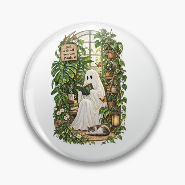 Item preview, Ghost Plant Lover in a Cozy Greenhouse designed and sold by Shifa19.