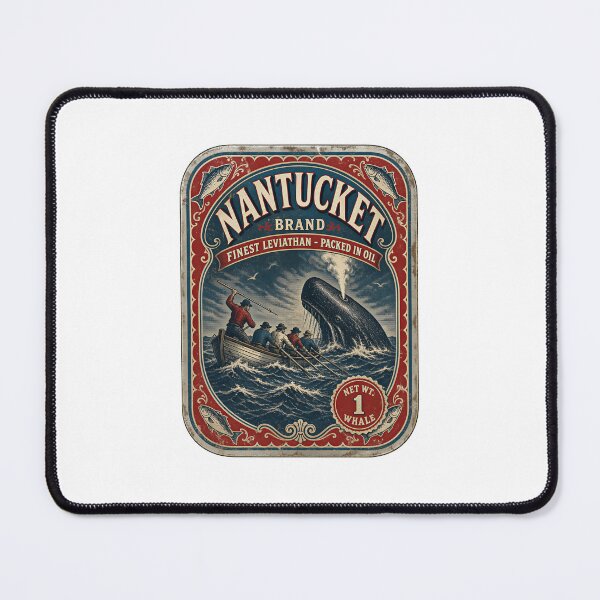 Item preview, Moby Dick: Nantucket Leviathan Tin Label designed and sold by Fenay Designs.