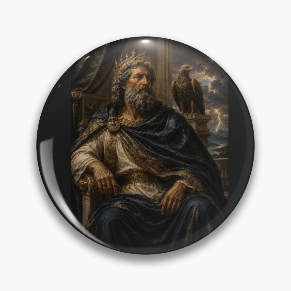 Item preview, Zeus — King of the Gods | Greek Mythology Regal Portrait designed and sold by Pop, Culture and Stuff.