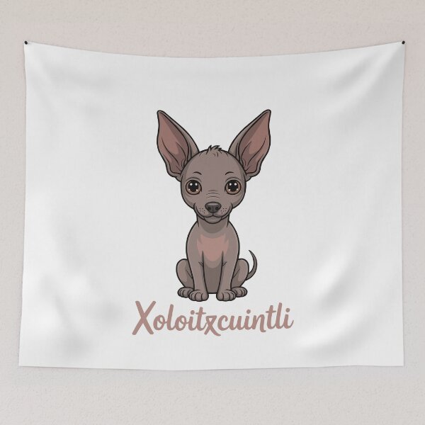 Item preview, Cute Chibi Xoloitzcuintli Mexican Hairless Dog designed and sold by k3rstman1.