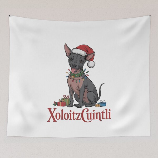 Item preview, Cute Xoloitzcuintli Christmas Dog Santa Hat designed and sold by k3rstman1.
