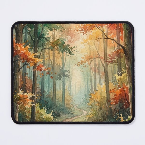Item preview, Enchanted Autumn Forest Watercolor Phone Case Design, Mystic Woodland Path Fine Art Print Graphic designed and sold by GrabaHuk.