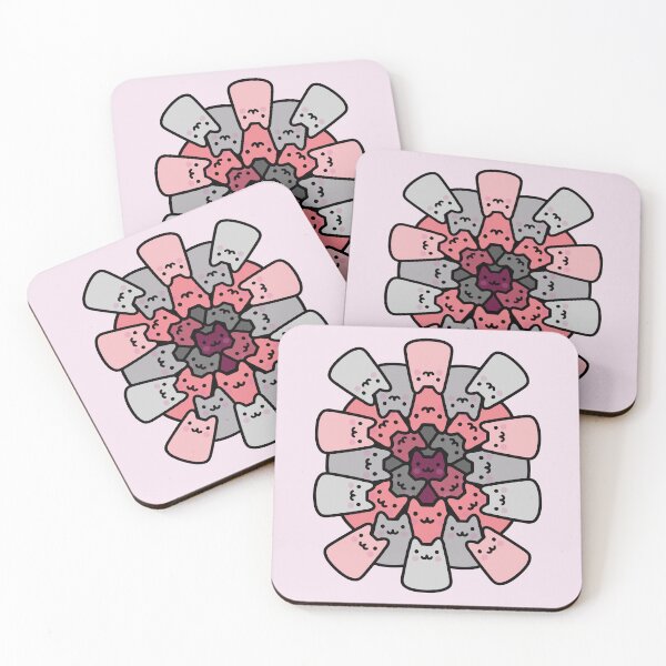 Item preview, Cute Pink Cat Pattern designed and sold by Imjustclicking.