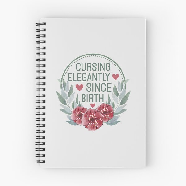 Item preview, Cursing Elegantly Since Birth - Funny Sassy Watercolor Floral Wreath designed and sold by the-Z3nith.