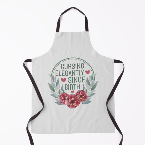 Item preview, Cursing Elegantly Since Birth - Funny Sassy Watercolor Floral Wreath designed and sold by the-Z3nith.