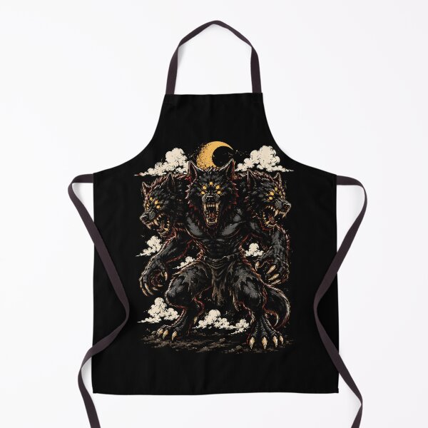 Item preview, Fierce three-headed wolf creature design halloween designed and sold by rafaeltto.