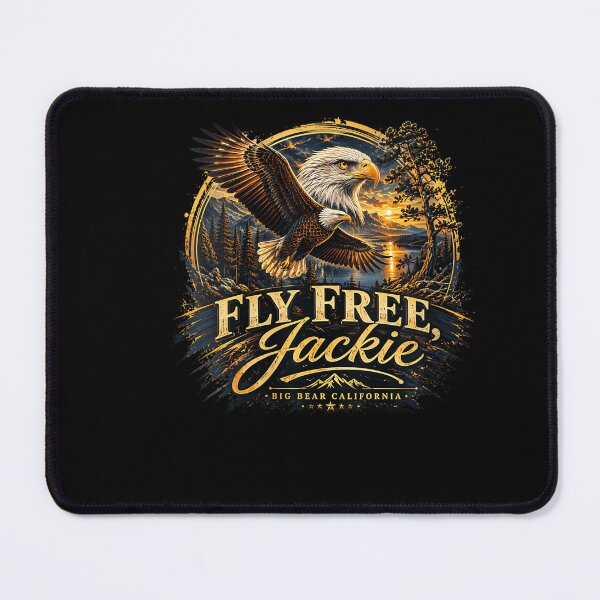 Item preview, Fly Free Jackie Big Bear Bald Eagle Memorial Tribute designed and sold by Teansnack.