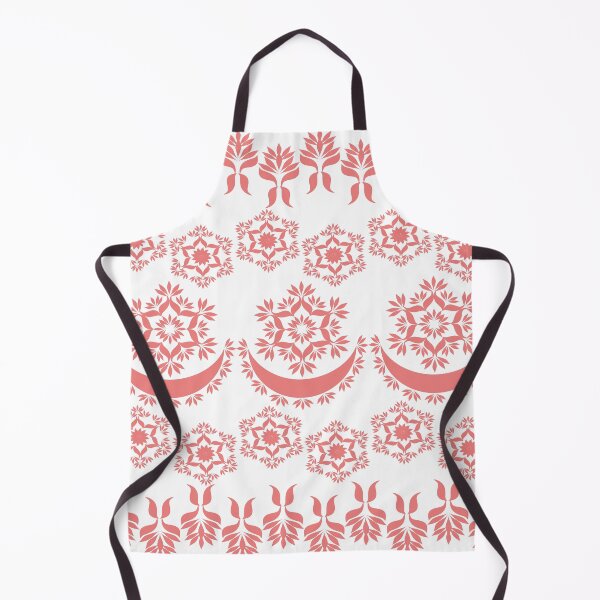 Item preview, Rose Pink Geometric Floral Border Pattern with Ornamental Medallions designed and sold by Ei-Ei.