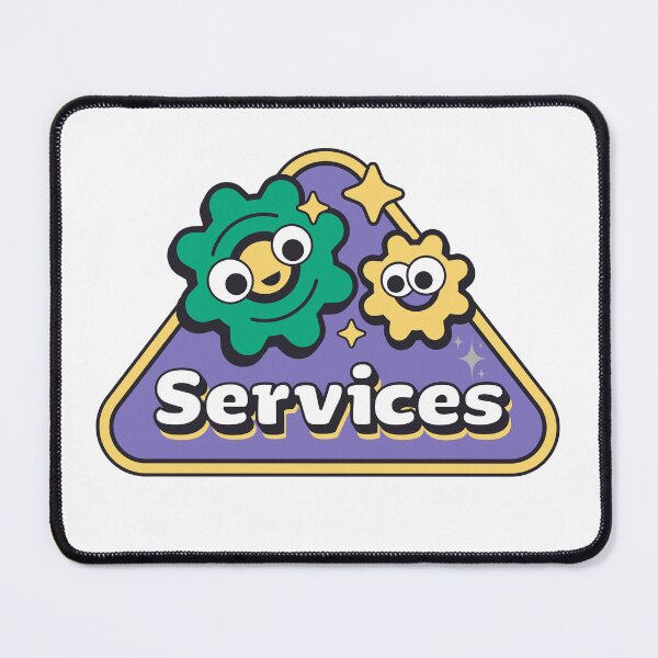 Item preview, Cute services - retro kawaii cartoon designed and sold by AaryaGraphics.