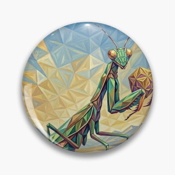 Item preview, Geometric Praying Mantis Desert Precision Art designed and sold by unboxedbyJuls.