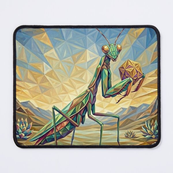 Item preview, Geometric Praying Mantis Desert Precision Art designed and sold by unboxedbyJuls.