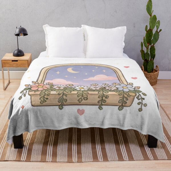 Item preview, Aesthetic Arched Window Crescent Moon Stars Flower Box Pastel designed and sold by Rehnair.