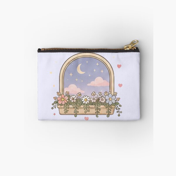 Item preview, Aesthetic Arched Window Crescent Moon Stars Flower Box Pastel designed and sold by Rehnair.