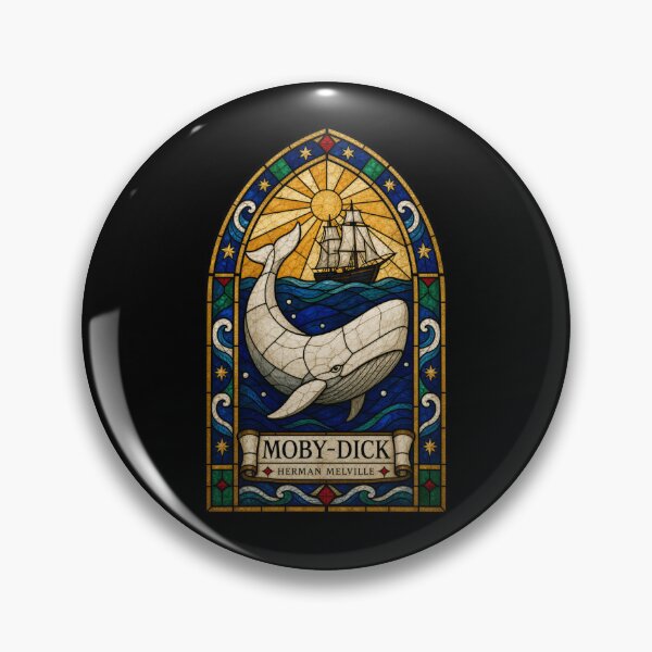 Item preview, Moby Dick Stained Glass Whale and Pequod designed and sold by Fenay Designs.