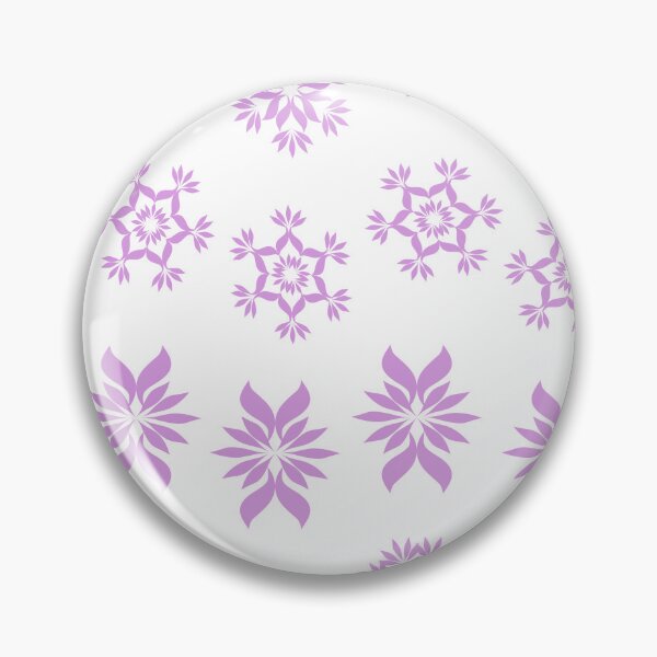 Item preview, Pastel Lavender Geometric Floral Ornament Pattern with Symmetrical Decorative Motifs designed and sold by Ei-Ei.