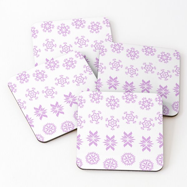 Item preview, Pastel Lavender Geometric Floral Ornament Pattern with Symmetrical Decorative Motifs designed and sold by Ei-Ei.