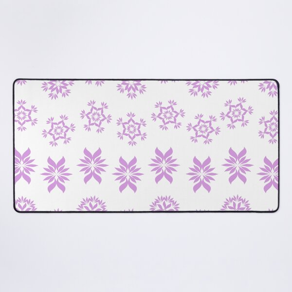 Item preview, Pastel Lavender Geometric Floral Ornament Pattern with Symmetrical Decorative Motifs designed and sold by Ei-Ei.