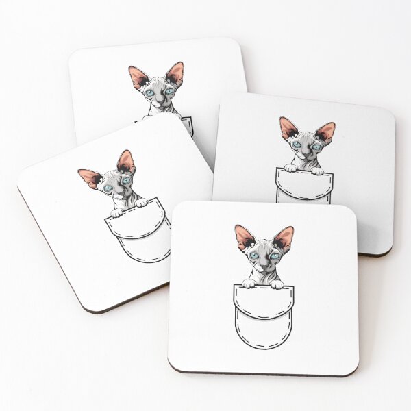 Item preview, Sphynx Cat In Pocket Art designed and sold by OlyvieArt.