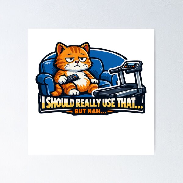 Item preview, Motivation Left the Chat Funny Sarcastic Cat – Gym Cat Lover Humor Design designed and sold by AYACHI90.