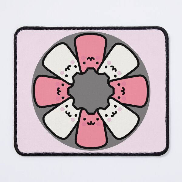 Item preview, Cute Pink Cat in Circle designed and sold by Imjustclicking.