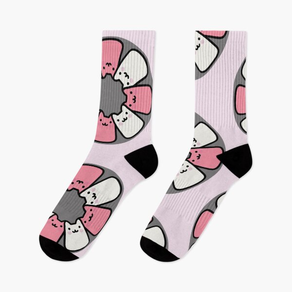 Item preview, Cute Pink Cat in Circle designed and sold by Imjustclicking.
