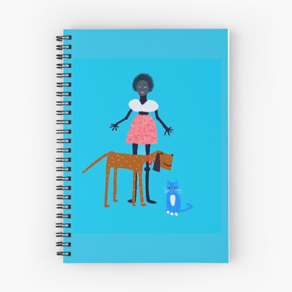 Item preview, Playful Girl with Dog and Cat designed and sold by Elaine M Hayward .
