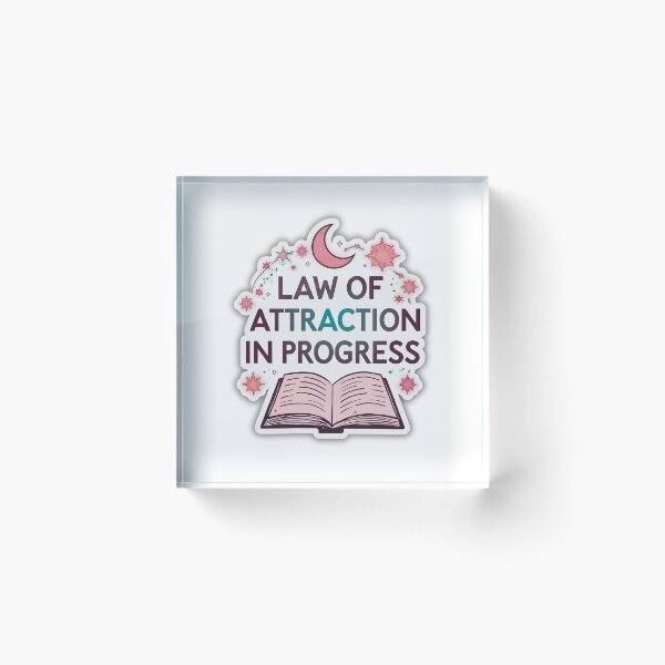 Item preview, Law of Attraction in Progress Manifestation Spiritual Sticker designed and sold by Kavya Art.