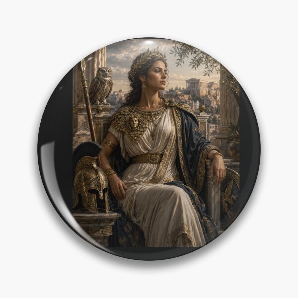 Item preview, Athena — Goddess of Wisdom & War | Greek Mythology Regal Portrait designed and sold by Pop, Culture and Stuff.