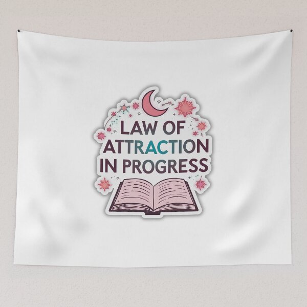 Item preview, Law of Attraction in Progress Manifestation Spiritual Sticker designed and sold by Kavya Art.