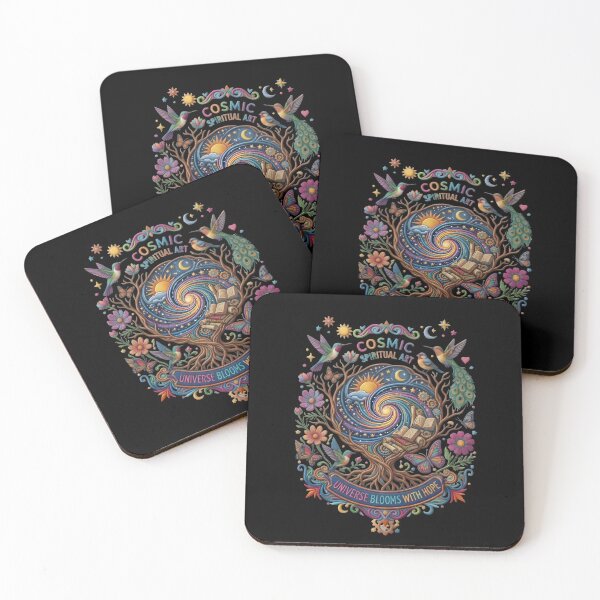 Item preview, Cosmic Tree of Life Colorful Embroidery Art designed and sold by eihabo.