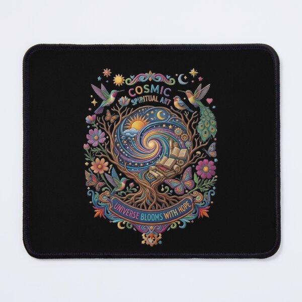Item preview, Cosmic Tree of Life Colorful Embroidery Art designed and sold by eihabo.