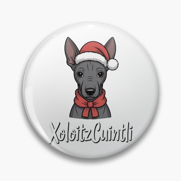 Item preview, Festive Xoloitzcuintli Santa Dog Christmas Holiday designed and sold by k3rstman1.