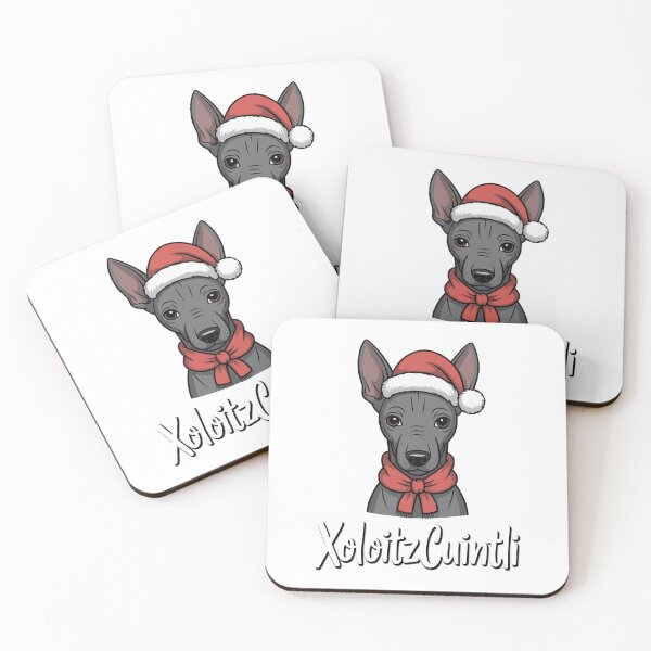 Item preview, Festive Xoloitzcuintli Santa Dog Christmas Holiday designed and sold by k3rstman1.