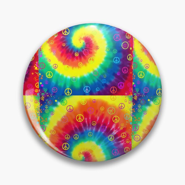 Item preview, Vivid Tie-Dye Peace Swirl - Neon Rainbow Hippie Seamless designed and sold by Ela Art Space .