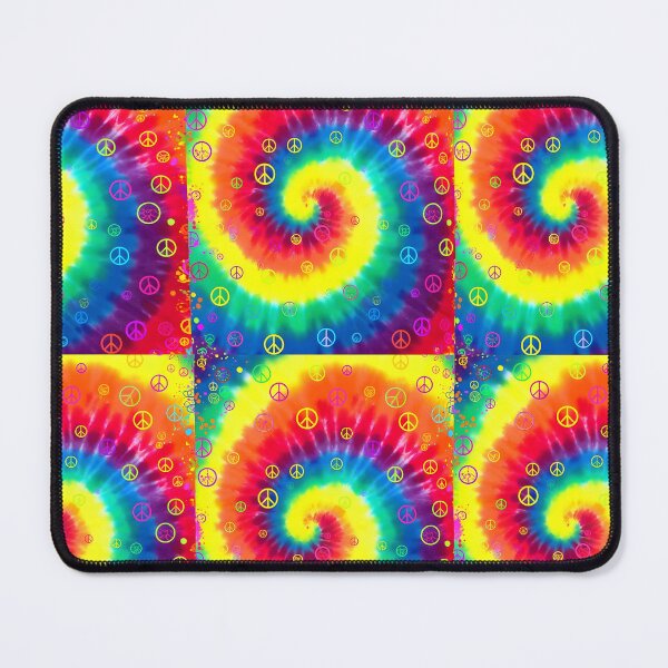 Item preview, Vivid Tie-Dye Peace Swirl - Neon Rainbow Hippie Seamless designed and sold by Ela Art Space .