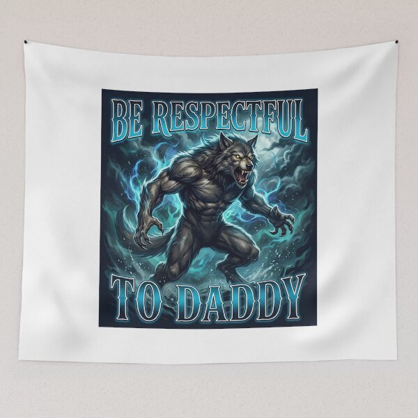 Item preview, Werewolf Ripping Off Meme T-Shirt, Funny Daddy Werewolf Gift, Gothic Horror Wolf Graphic Tee, Dark Fantasy Monster Warrior Art designed and sold by pawsome purrfect.