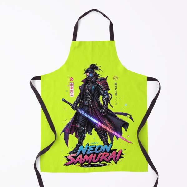 Item preview, Neon Samurai Cyberpunk – Last Shift Japanese Warrior designed and sold by Cavalier-org.