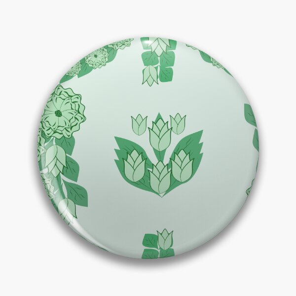 Item preview, Pastel Mint Floral Ornament Frame with Green Flowers and Botanical Leaves designed and sold by Ei-Ei.