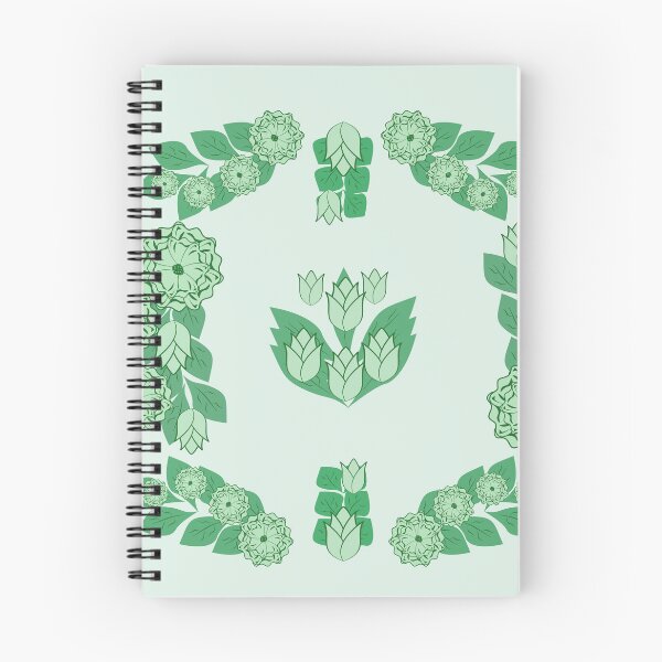 Item preview, Pastel Mint Floral Ornament Frame with Green Flowers and Botanical Leaves designed and sold by Ei-Ei.