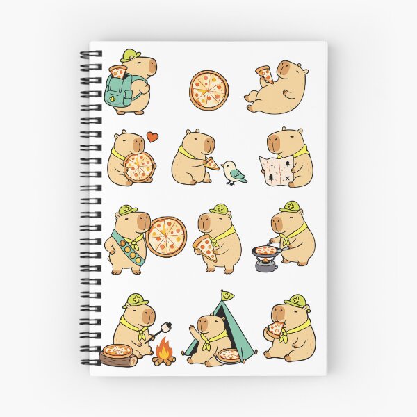 Item preview, Pizza Wandering Capybara Camping Outdoor designed and sold by RedStreamStudio.