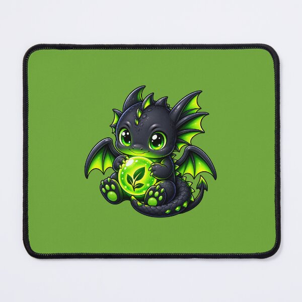Item preview, Cute Baby Dragon with Glowing Green Magic designed and sold by Ricomin.