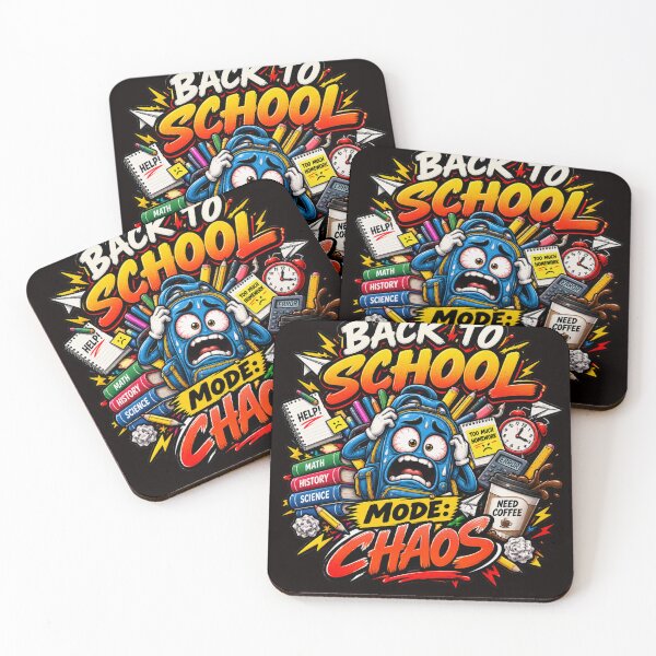 Item preview, Back To School Mode: Chaos | Funny Student Teacher Retro Graphic T-Shirt designed and sold by familysteven.