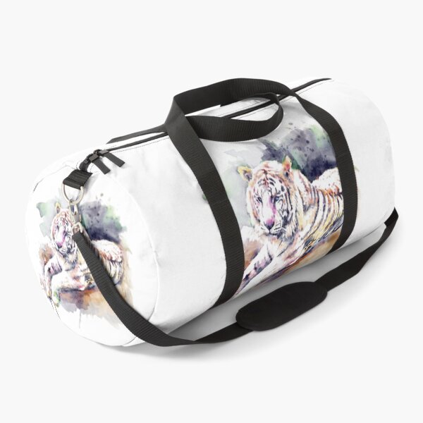 Item preview, Blue Eyed White Tiger Portrait designed and sold by caracatita75.