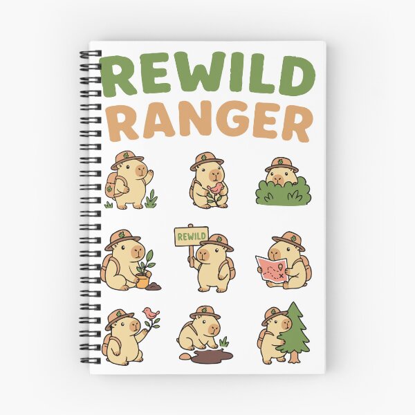 Item preview, Rewild Ranger: Capybara Pet Mascot, Love Wild Nature designed and sold by RedStreamStudio.