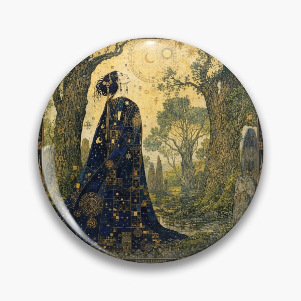 Item preview, Morgan le Fay in the Enchanted Forest of Brocéliande | Stoneflower-Art designed and sold by Stoneflower-Art.