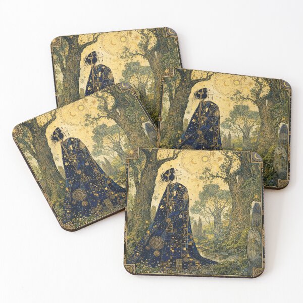 Item preview, Morgan le Fay in the Enchanted Forest of Brocéliande | Stoneflower-Art designed and sold by Stoneflower-Art.