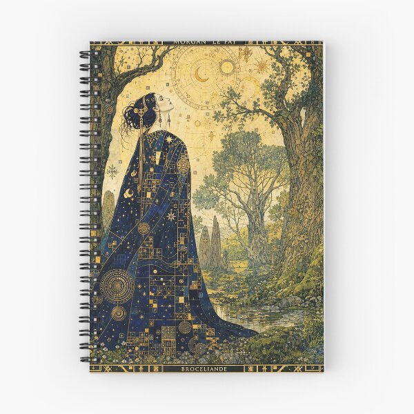 Item preview, Morgan le Fay in the Enchanted Forest of Brocéliande | Stoneflower-Art designed and sold by Stoneflower-Art.