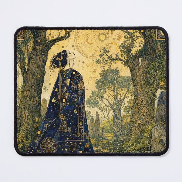 Item preview, Morgan le Fay in the Enchanted Forest of Brocéliande | Stoneflower-Art designed and sold by Stoneflower-Art.