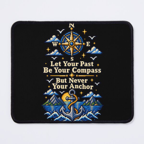 Item preview, Let Your Past Be Your Compass – Retro Pixel Art designed and sold by BYVOK.